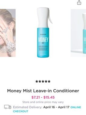 COLORWOW Money Mist Leave-In Conditioner - Blue